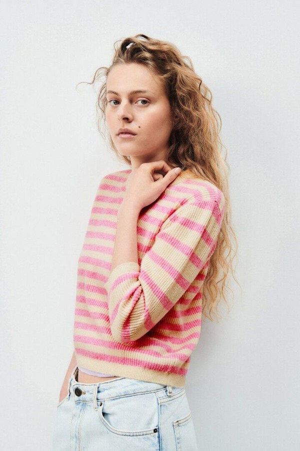 WOMEN'S JUMPER RAXOW NATURAL STRIPED PRINCESS MELANGE