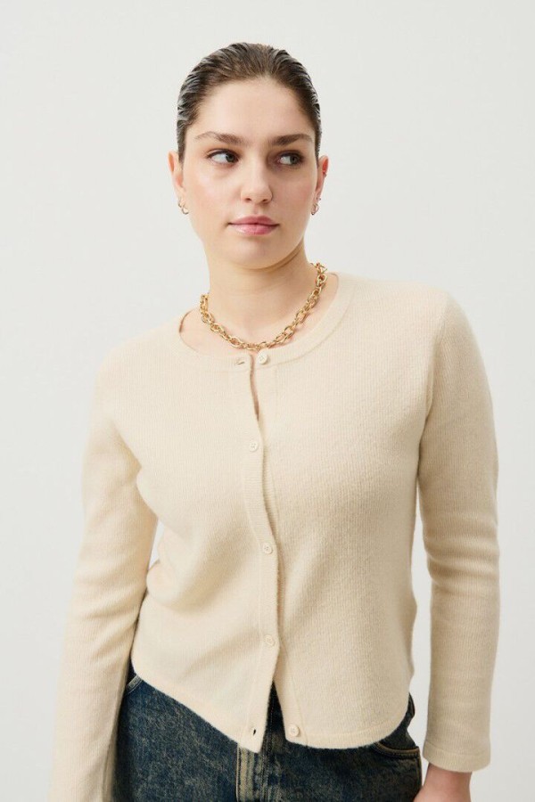 WOMEN'S CARDIGAN RAXOW NATURAL
