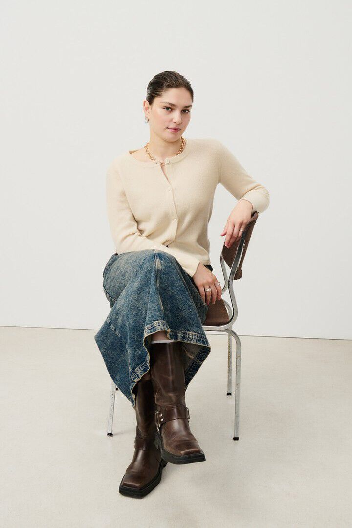 WOMEN'S CARDIGAN RAXOW NATURAL