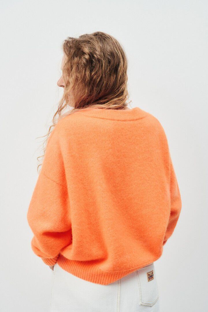 WOMEN'S JUMPER VITOW FLUORESCENT CARROT MELANGE