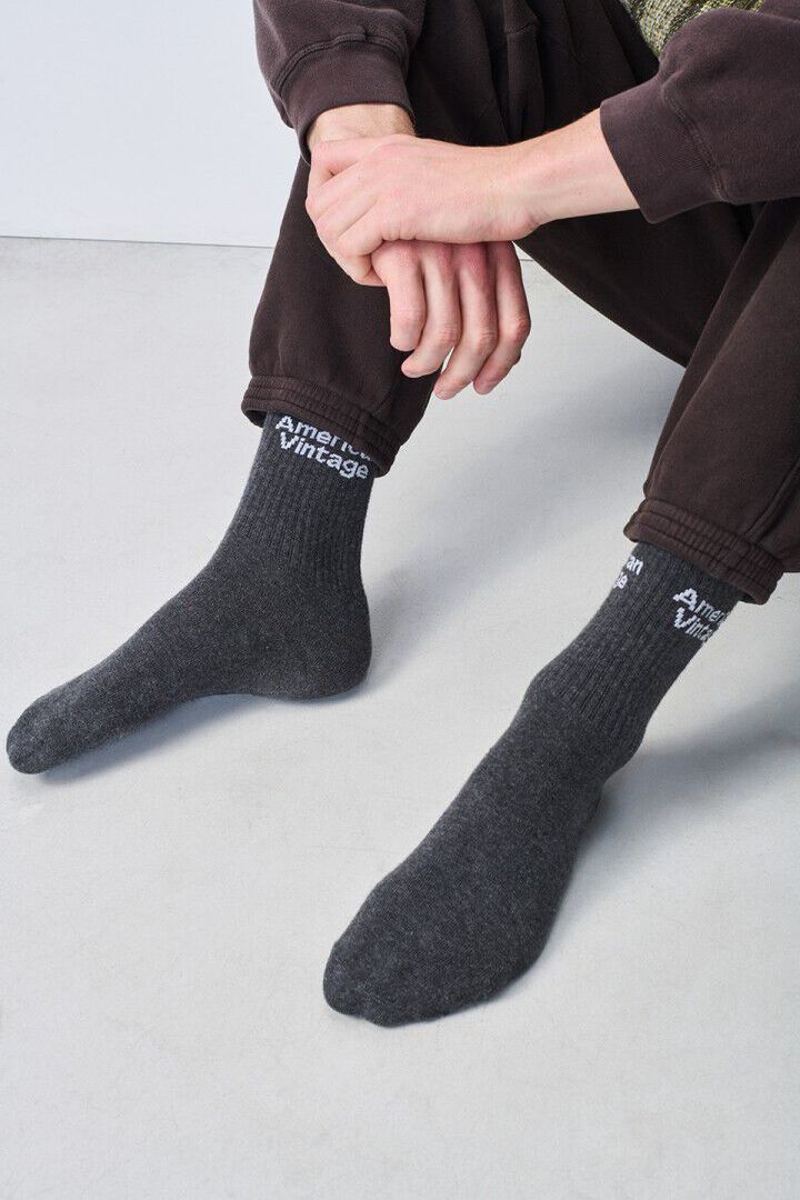 Unisex's socks Clypsun Melange Charcoal