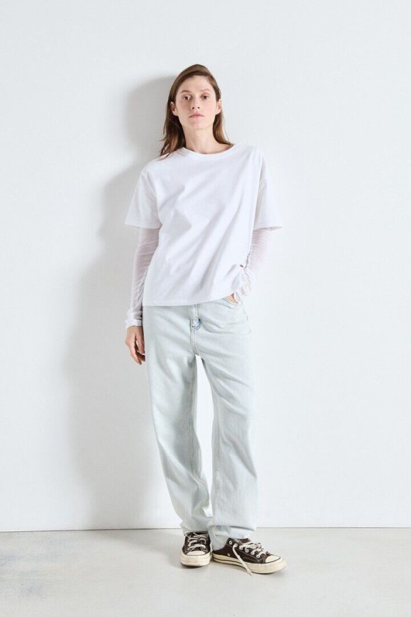 WOMEN'S T-SHIRT FIZVALLEY WHITE