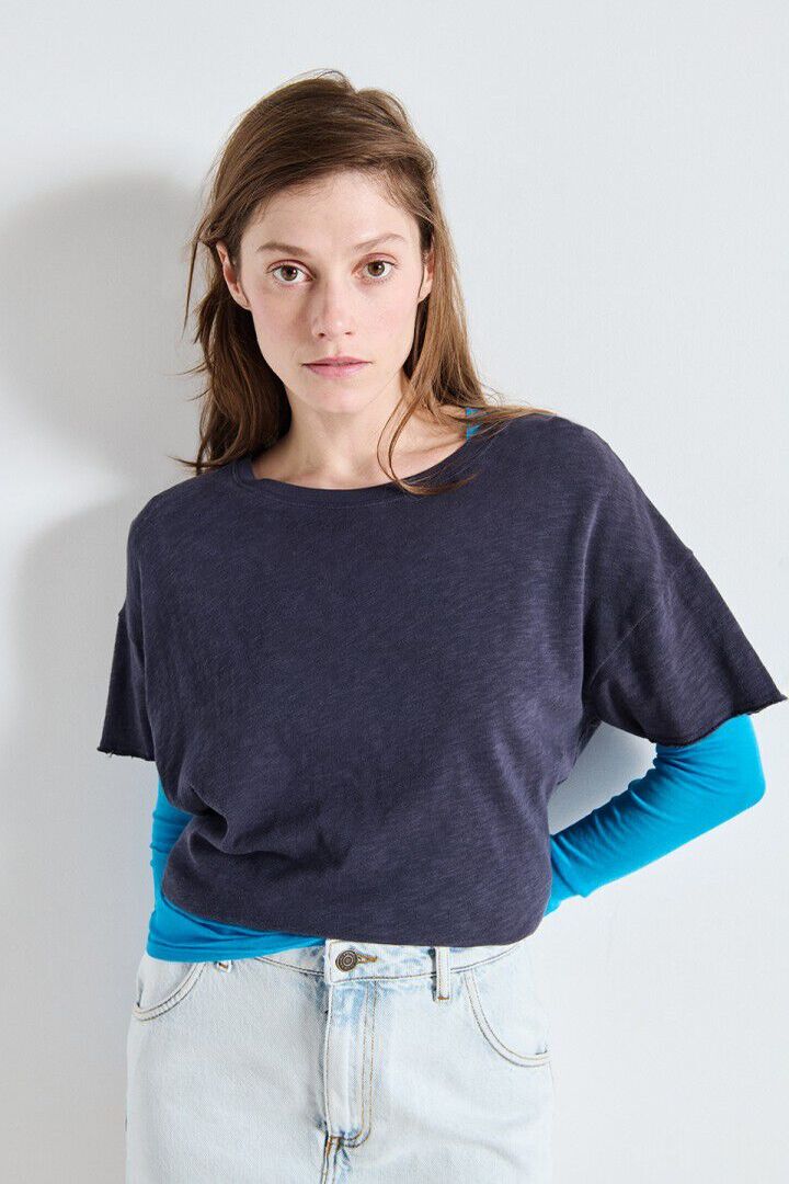 WOMEN'S T-SHIRT SONOMA NAVY BLUE VINTAGE