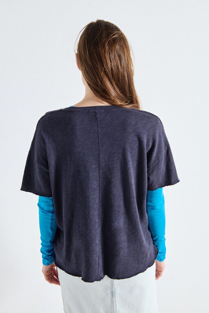WOMEN'S T-SHIRT SONOMA NAVY BLUE VINTAGE