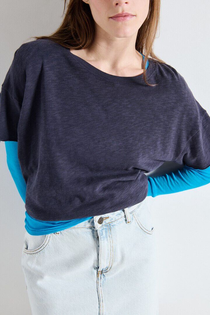 WOMEN'S T-SHIRT SONOMA NAVY BLUE VINTAGE