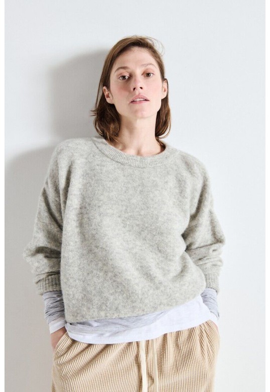 WOMEN'S JUMPER VITOW LIGHT GREY MELANGE