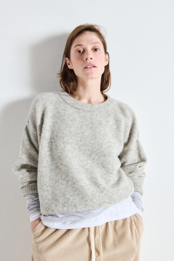 WOMEN'S JUMPER VITOW LIGHT GREY MELANGE