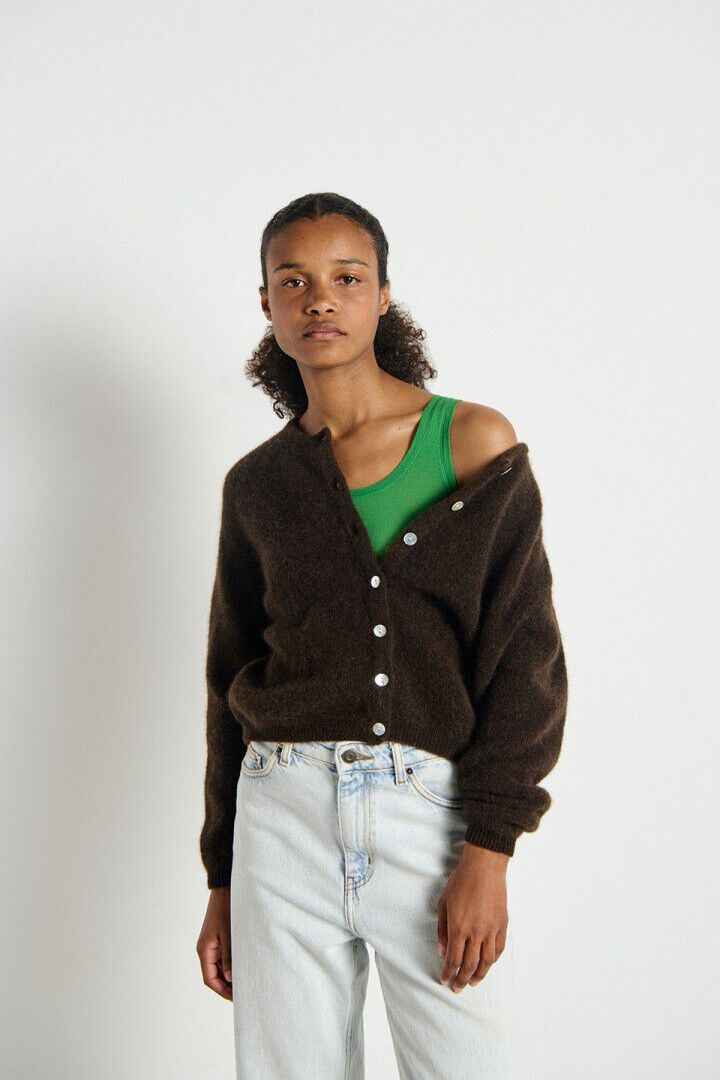 Women's cardigan Vitow Coffee Melange