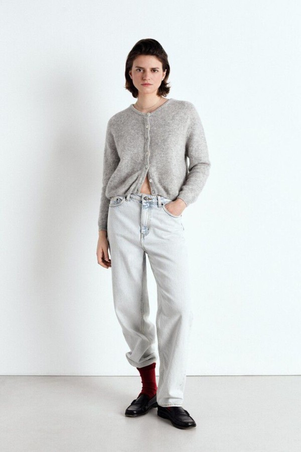 Women's cardigan Vitow Light Grey Melange