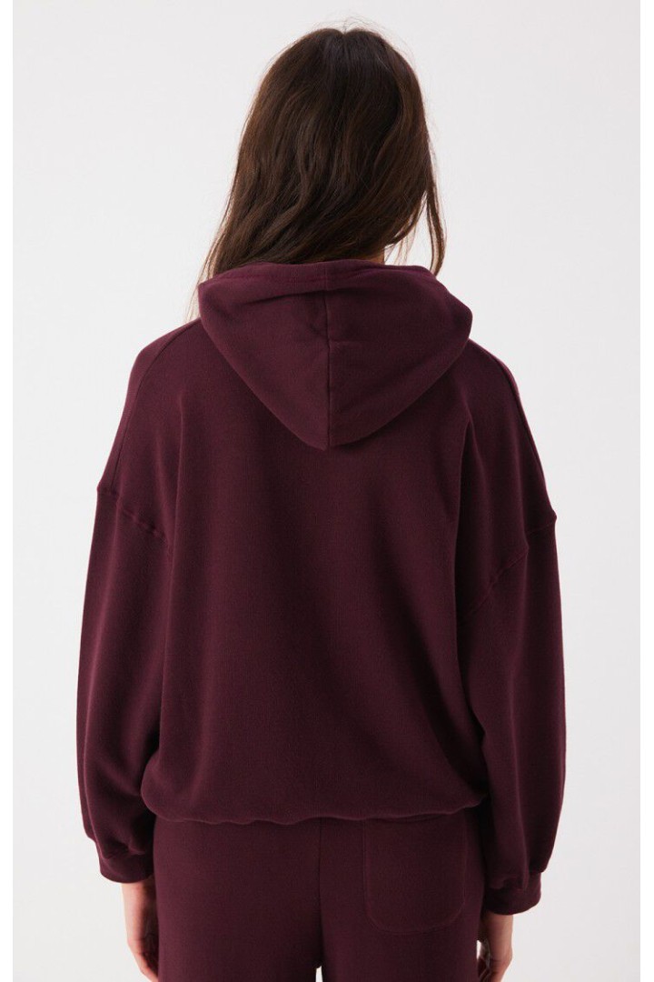Women's hoodie Atubay WINE LIE
