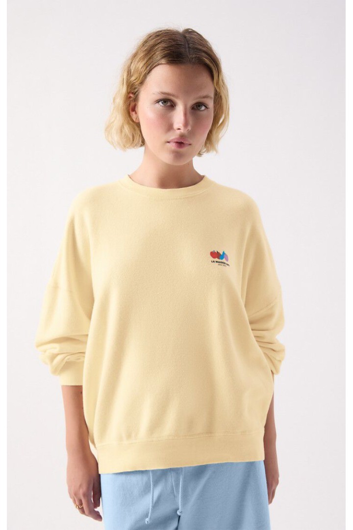 Women's sweatshirt Atubay Ecru