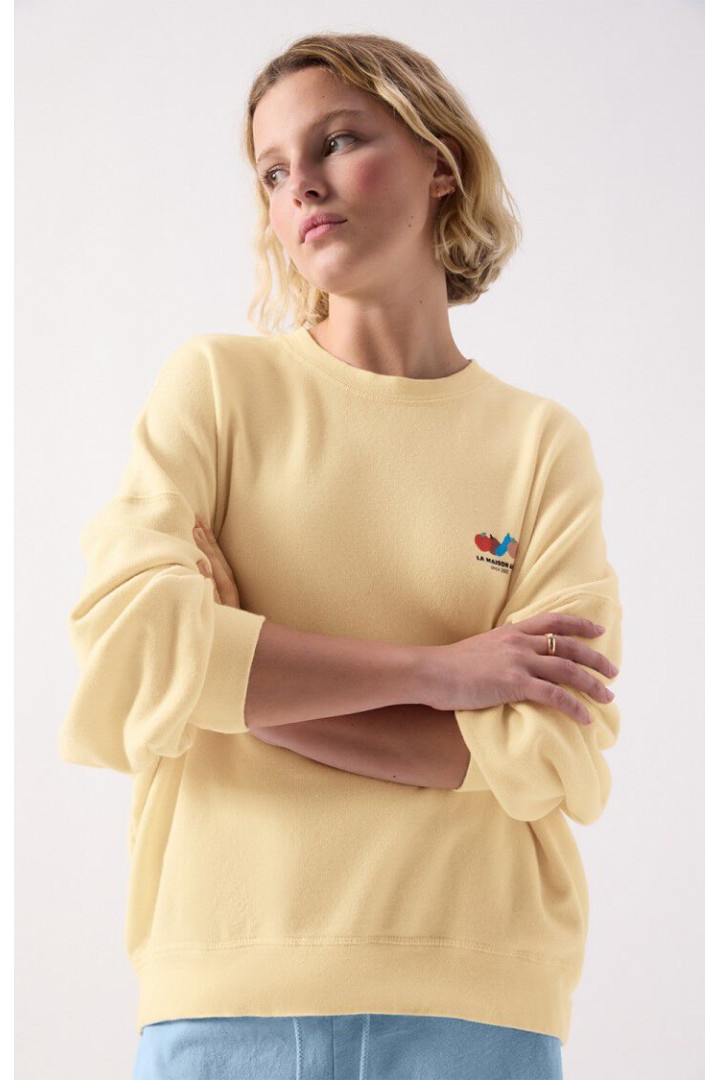 Women's sweatshirt Atubay Ecru