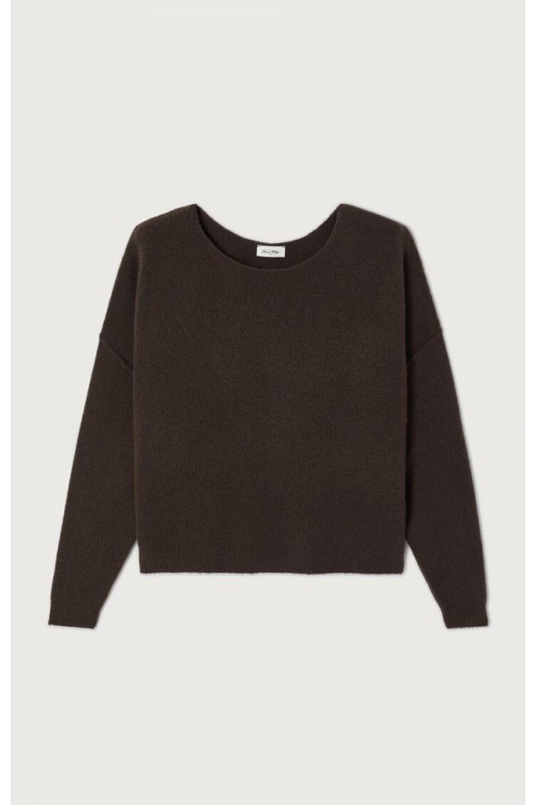 Damsville women's sweater Brown Melange