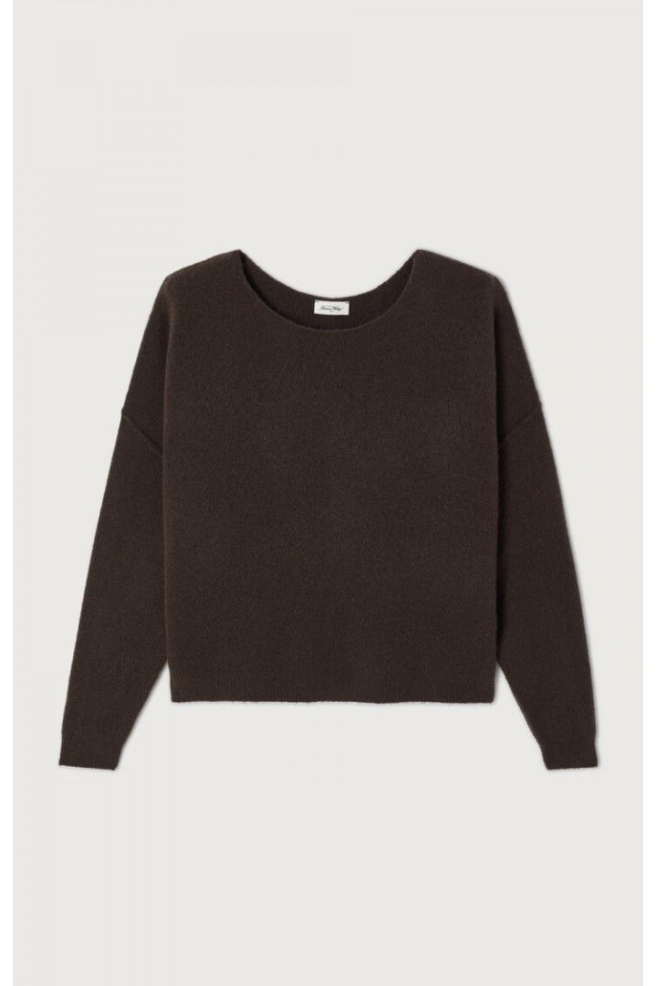 Damsville women's sweater Brown Melange