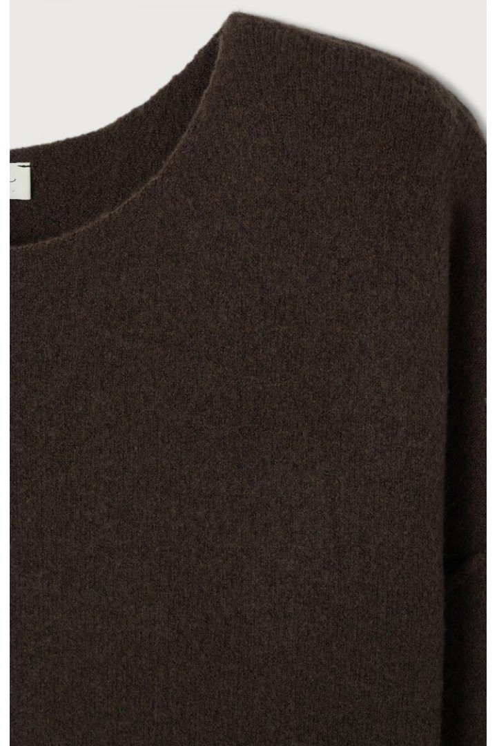 Damsville women's sweater Brown Melange