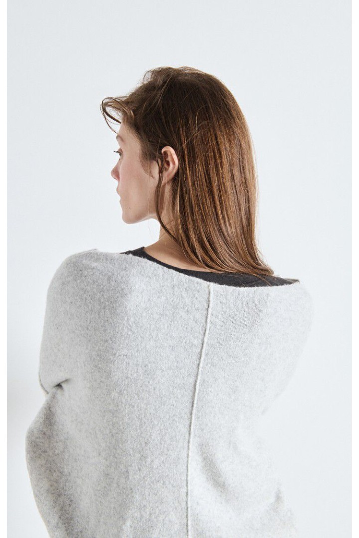 Damsville women's sweater Grey Melange