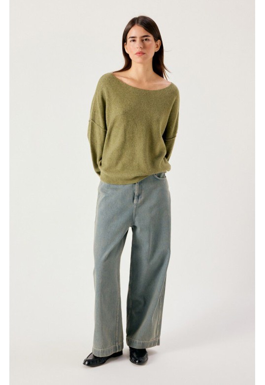Damsville women's sweater Lizard Melange
