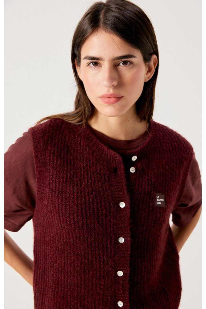Women's cardigan East MELANGE ACEROLA