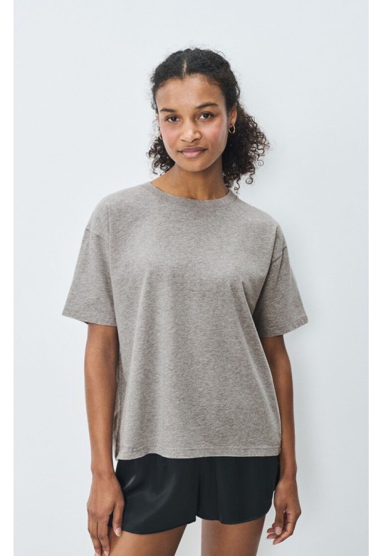 WOMEN'S T-SHIRT FIZVALLEY HEATHER GREY