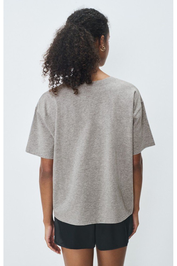 WOMEN'S T-SHIRT FIZVALLEY HEATHER GREY