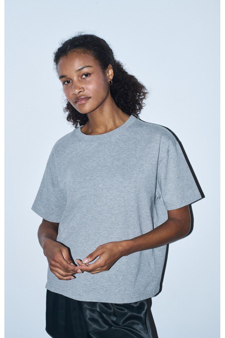 WOMEN'S T-SHIRT FIZVALLEY HEATHER GREY