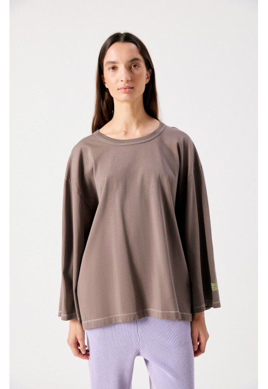 Women's t-shirt Fizvalley Vintage Ash