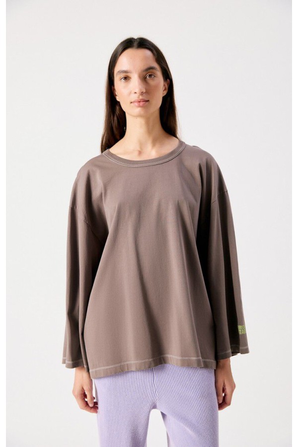 Women's t-shirt Fizvalley Vintage Ash