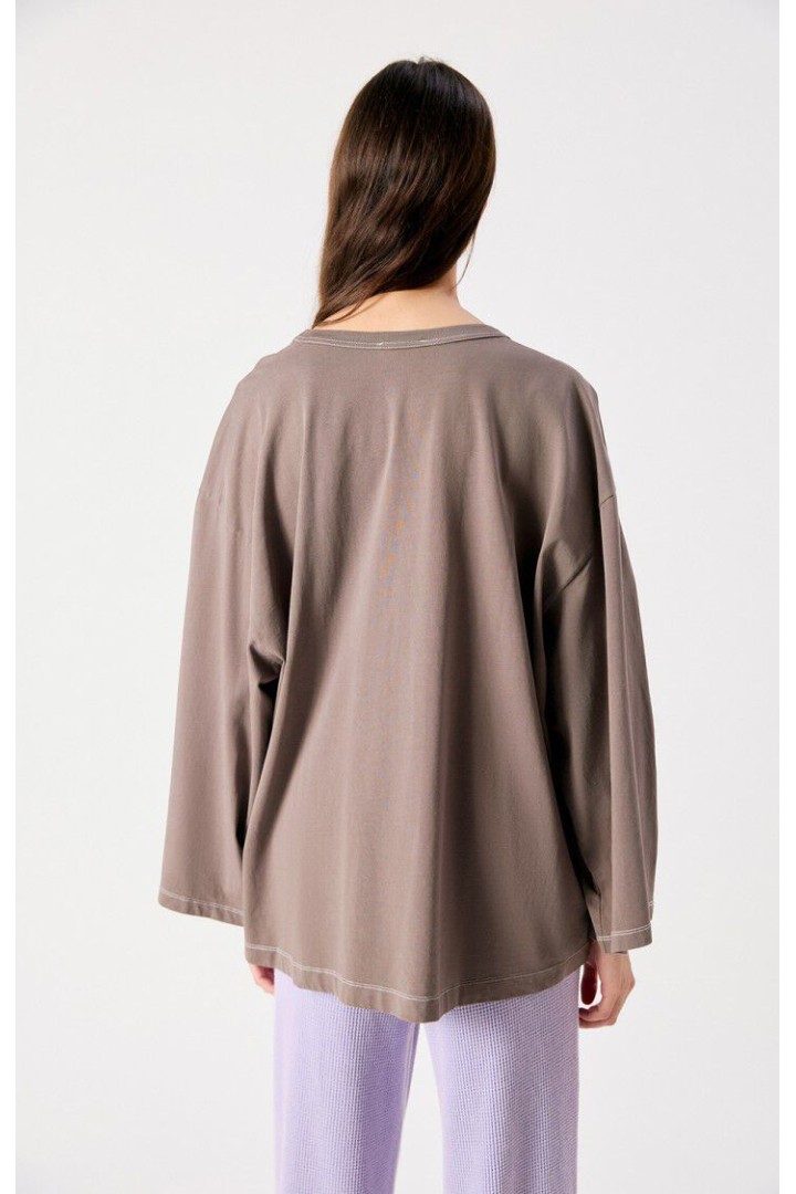 Women's t-shirt Fizvalley Vintage Ash