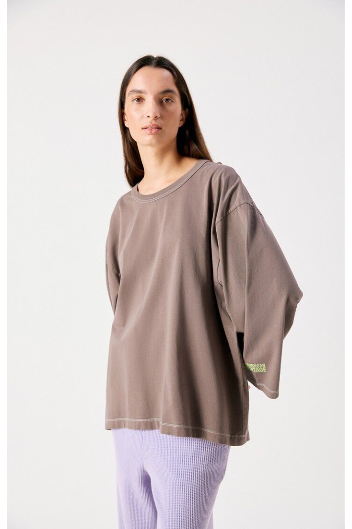 Women's t-shirt Fizvalley Vintage Ash