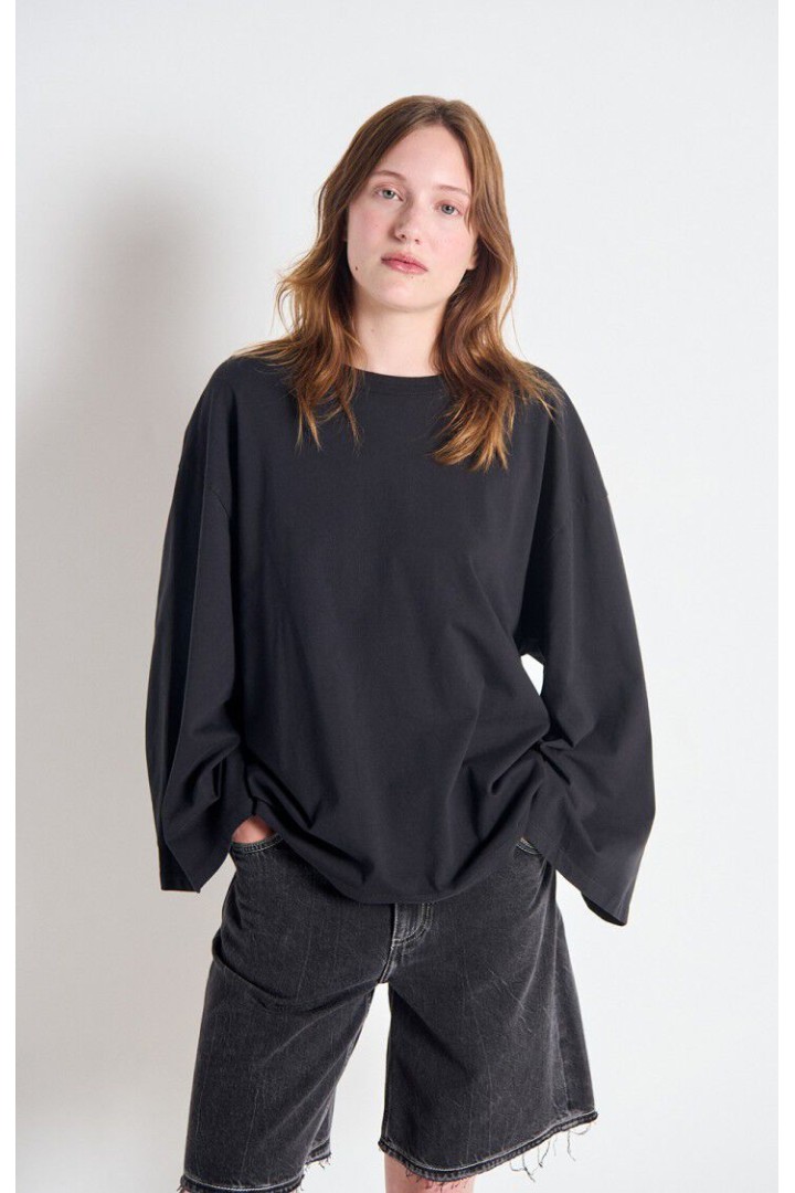 Women's t-shirt Fizvalley Vintage Black