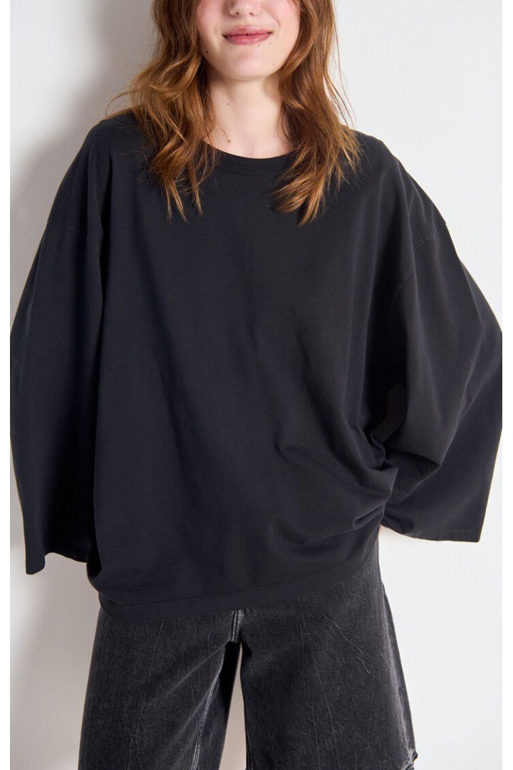 Women's t-shirt Fizvalley Vintage Black