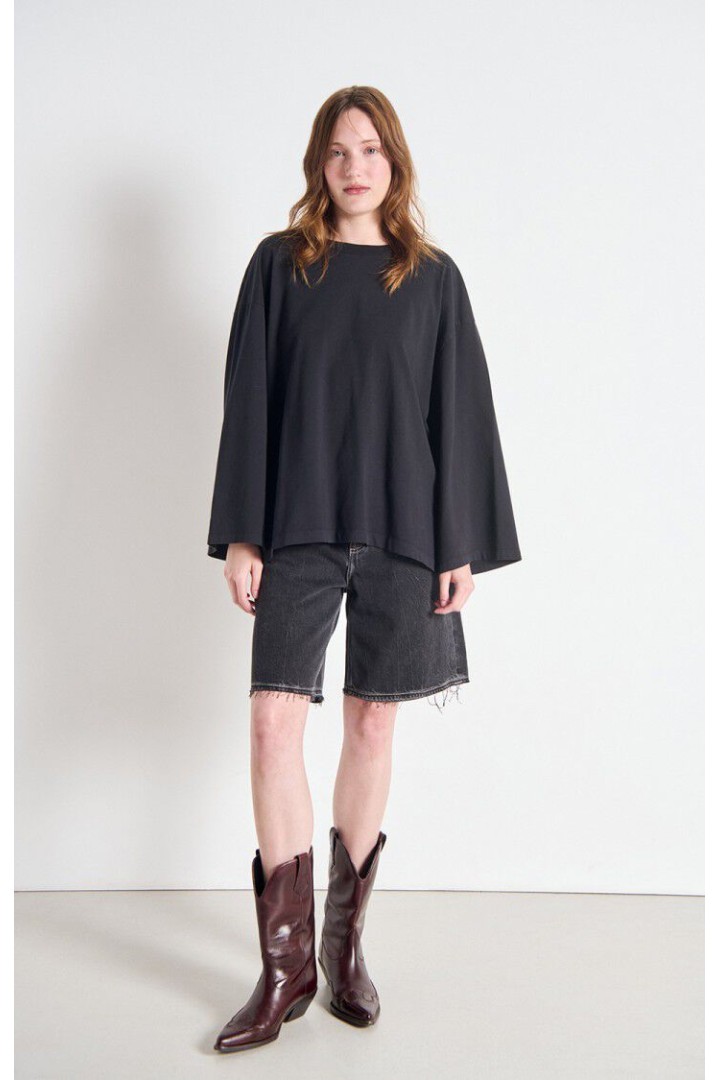 Women's t-shirt Fizvalley Vintage Black