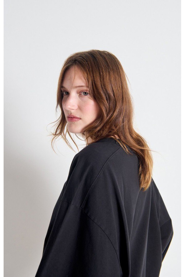Women's t-shirt Fizvalley Vintage Black