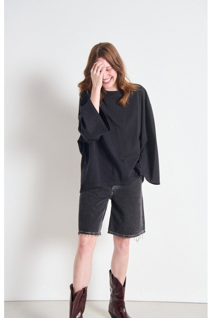 Women's t-shirt Fizvalley Vintage Black