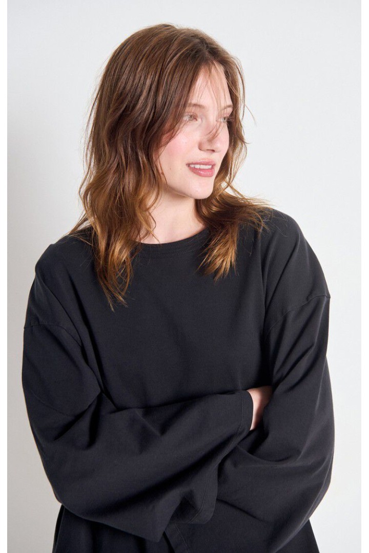 Women's t-shirt Fizvalley Vintage Black