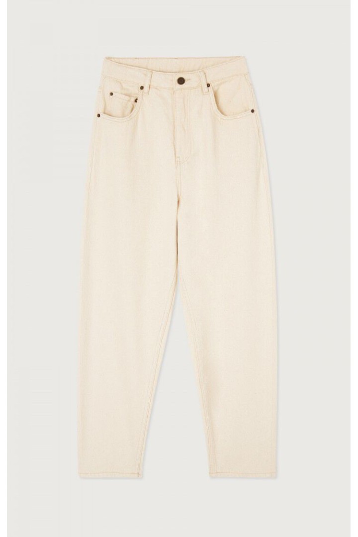Women's big carrot jeans Tineborow Ecru