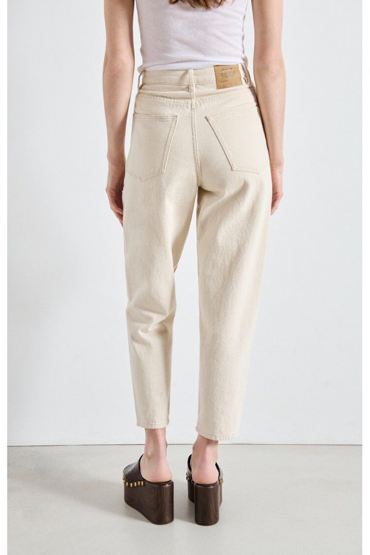 Women's big carrot jeans Tineborow Ecru