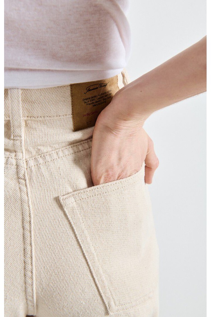 Women's big carrot jeans Tineborow Ecru