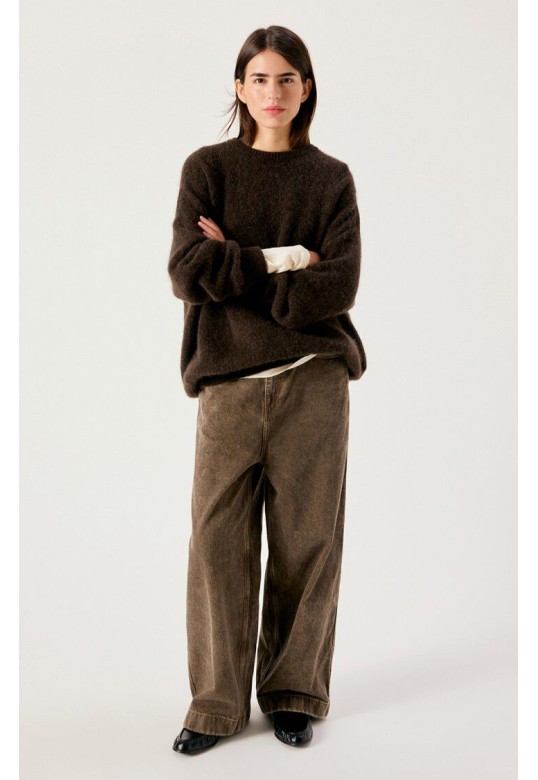 Vitow women's sweater Coffee Melange