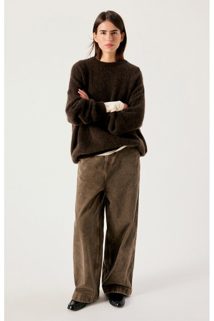 Vitow women's sweater Coffee Melange
