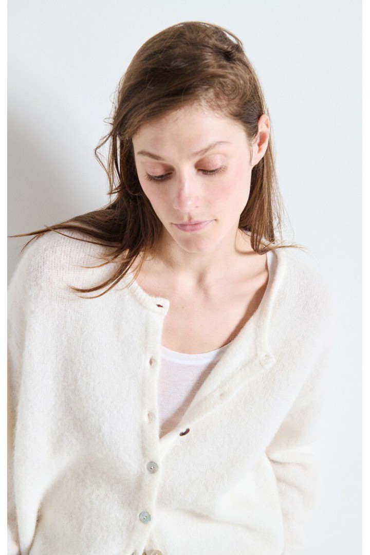 Women's cardigan Vitow White