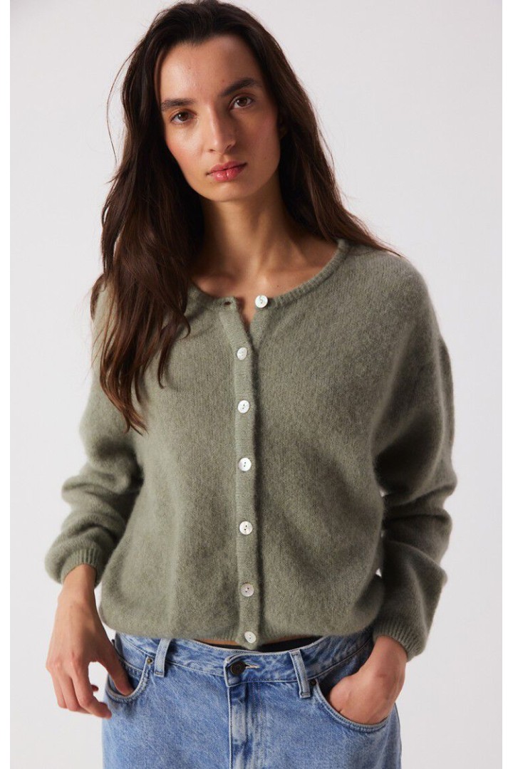 Women's cardigan Vitow Khaki Melange