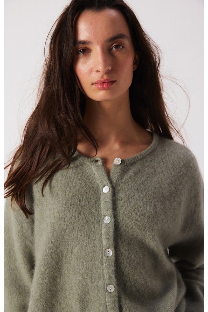 Women's cardigan Vitow Khaki Melange