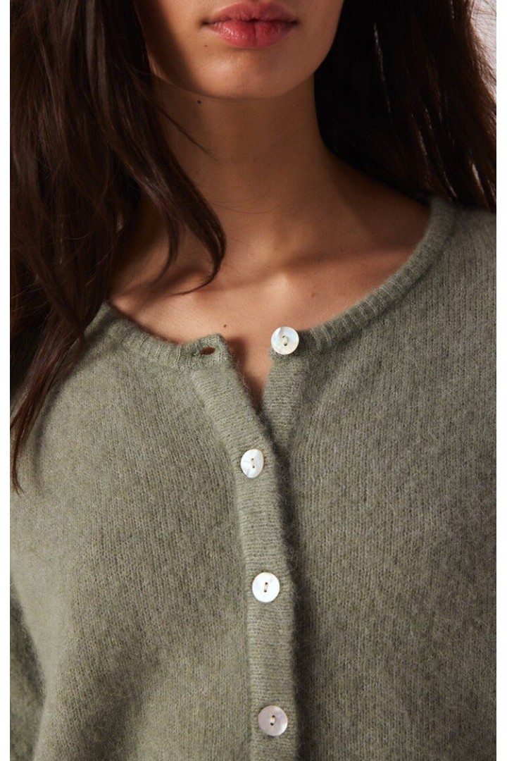 Women's cardigan Vitow Khaki Melange