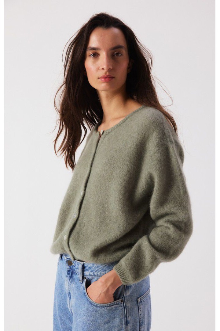 Women's cardigan Vitow Khaki Melange