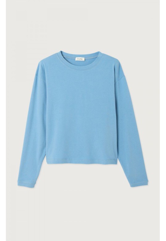Ypawood women's t-shirt MELANGE BLUE