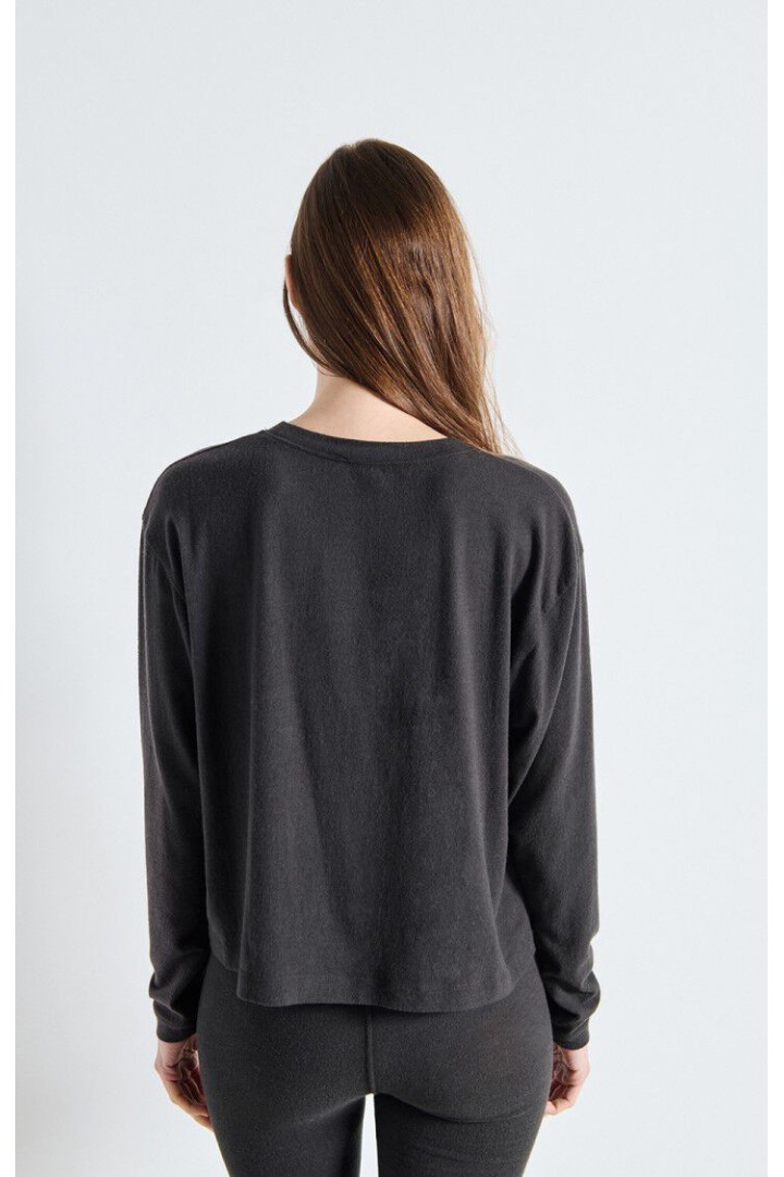 YPAWOOD WOMENS T-SHIRT CARBON MELANGE
