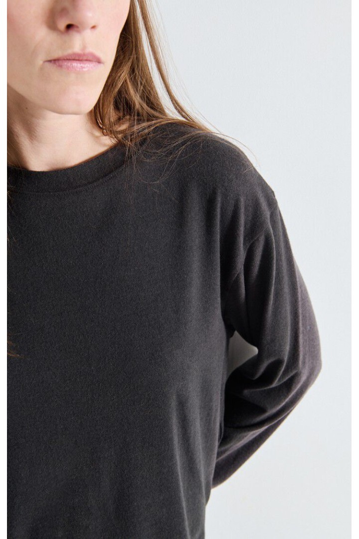 YPAWOOD WOMENS T-SHIRT CARBON MELANGE