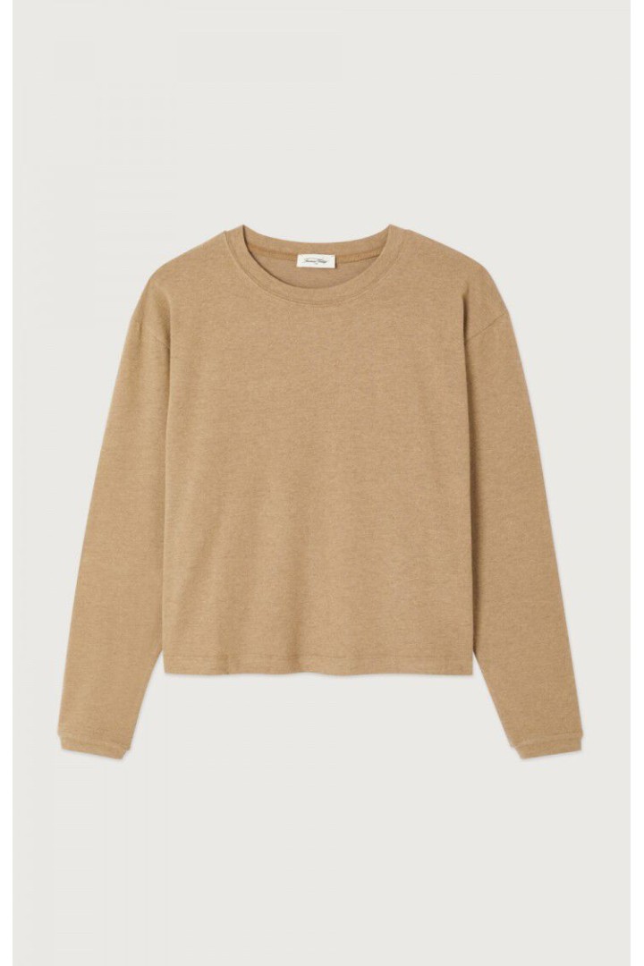 Ypawood women's t-shirt MELANGE MACCHIATO