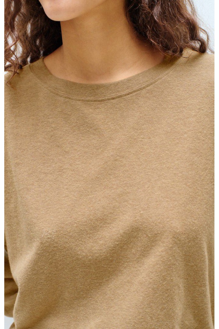 Ypawood women's t-shirt MELANGE MACCHIATO